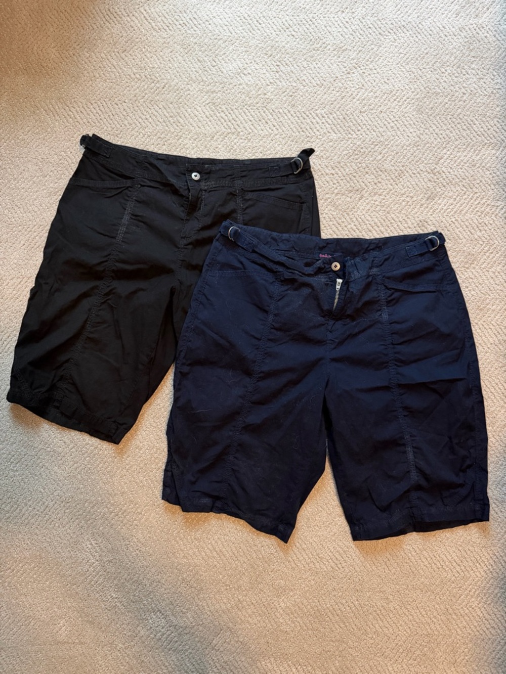Pair of fresh produce Black and Navy women’s Shorts - medium